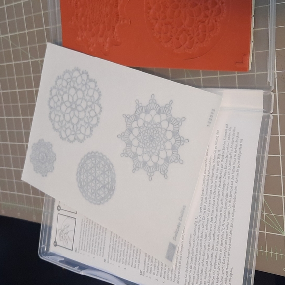 Delicate Doilies Clear mount rubber stamp set - Picture 3 of 3